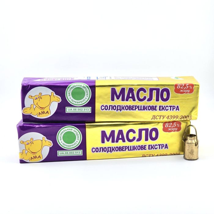 Масло солодковершкове екстра 82,5% жиру