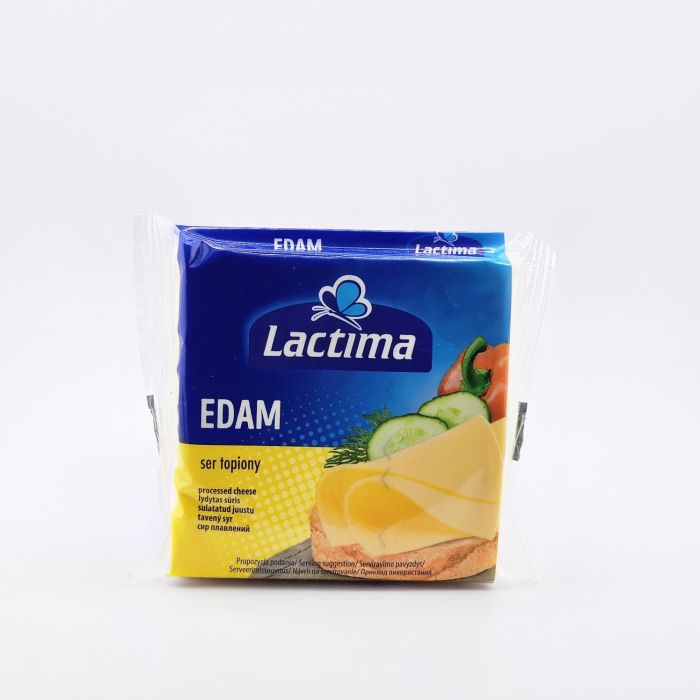 Сир тостовий плавлений Lactima EDAM слайси для бутербродів 8шт 130г