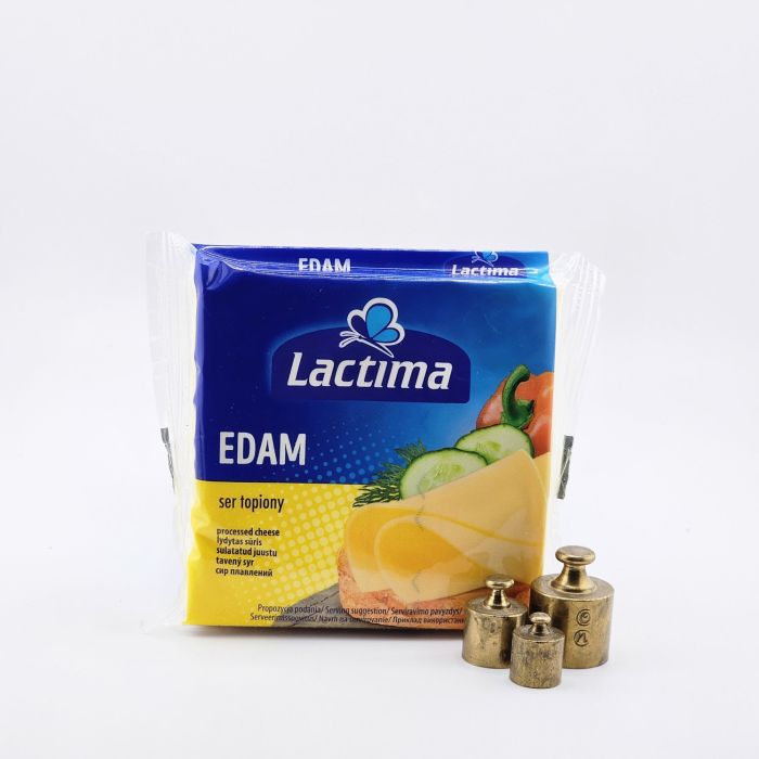 Сир тостовий плавлений Lactima EDAM слайси для бутербродів 8шт 130г