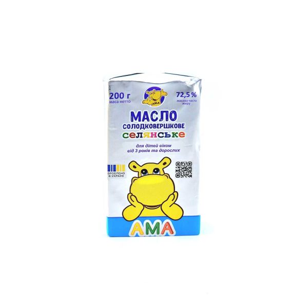 Дитяче масло "АМА" 72,5% 200г