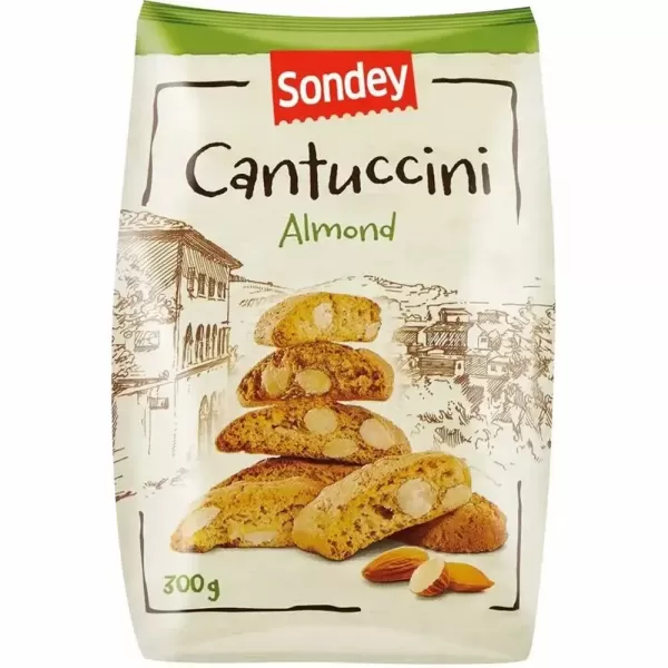 Печиво Кантучіні Sondey Cantuccini Almond з мигдалем Печиво Кантучіні Sondey Cantuccini Almond з мигдалем