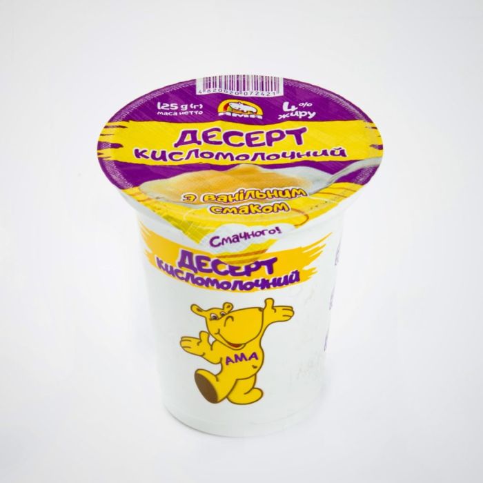 Крем десерт "Ама" кисломолочний 4% жиру