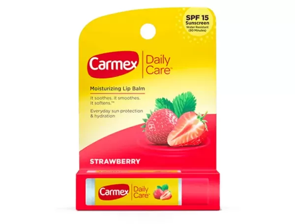 Carmex, щоденний догляд, зволожуючий бальзам для губ, полуниця, SPF 15, 4,25 г Carmex, щоденний догляд, зволожуючий бальзам для губ, полуниця, SPF 15, 4,25 г