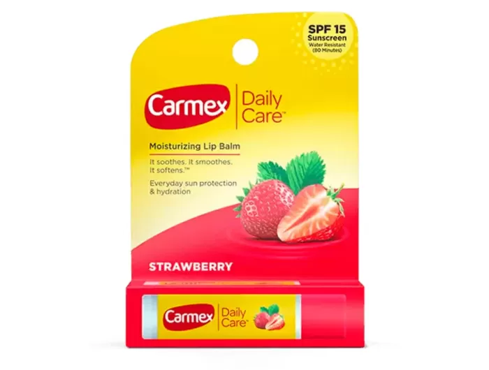 Carmex, щоденний догляд, зволожуючий бальзам для губ, полуниця, SPF 15, 4,25 г