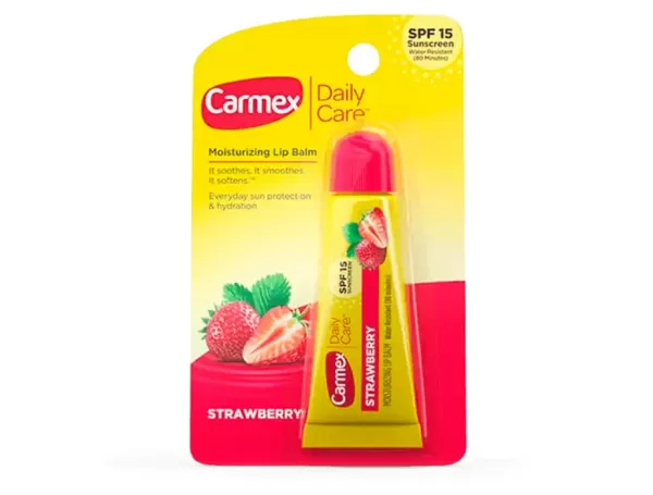Carmex, щоденний догляд, зволожуючий бальзам для губ, полуниця, SPF 15, 10 г Carmex, щоденний догляд, зволожуючий бальзам для губ, полуниця, SPF 15, 10 г