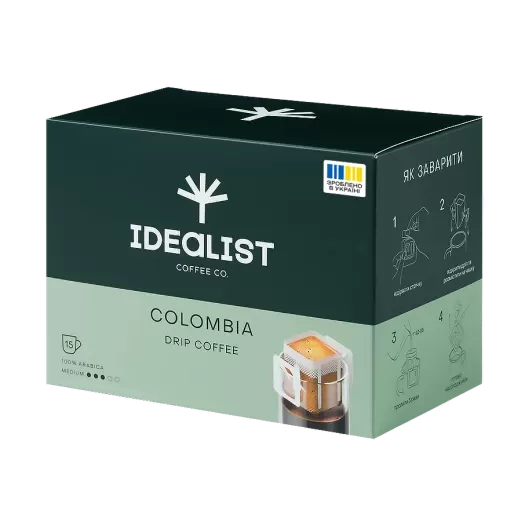 Дріп кава "Колумбія" 15шт Дріп кава "Колумбія" 15шт