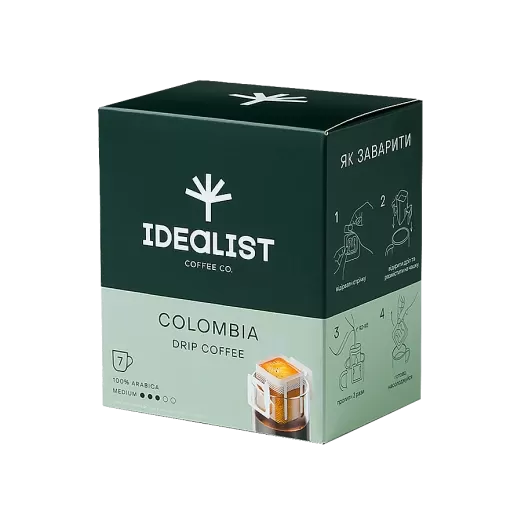 Дріп кава Колумбія (7 шт)/уп. Дріп кава Колумбія (7 шт)/уп.