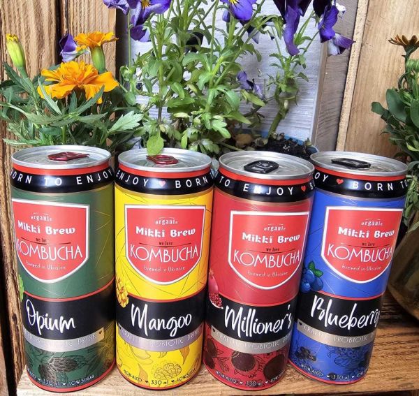 Комбуча ТМ "Mikki Brew" 350мл Комбуча ТМ "Mikki Brew" 350мл