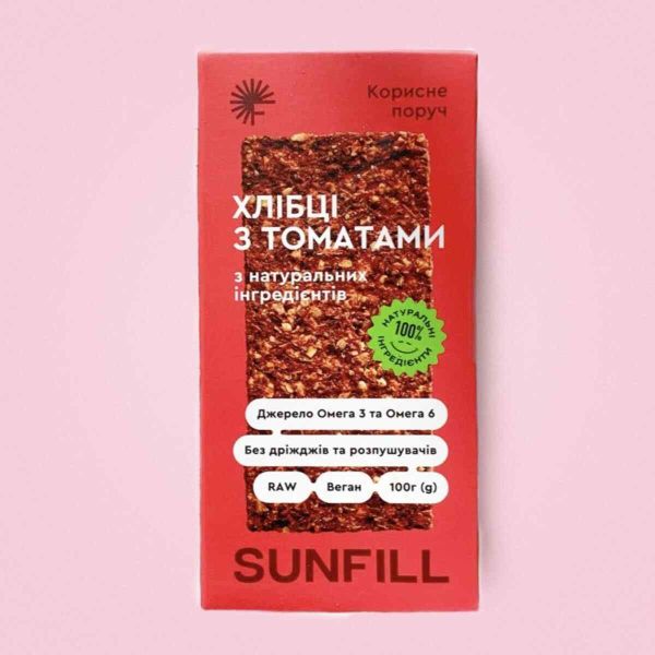Хлібці SUNFILL з томатами 100 г Хлібці SUNFILL з томатами 100 г