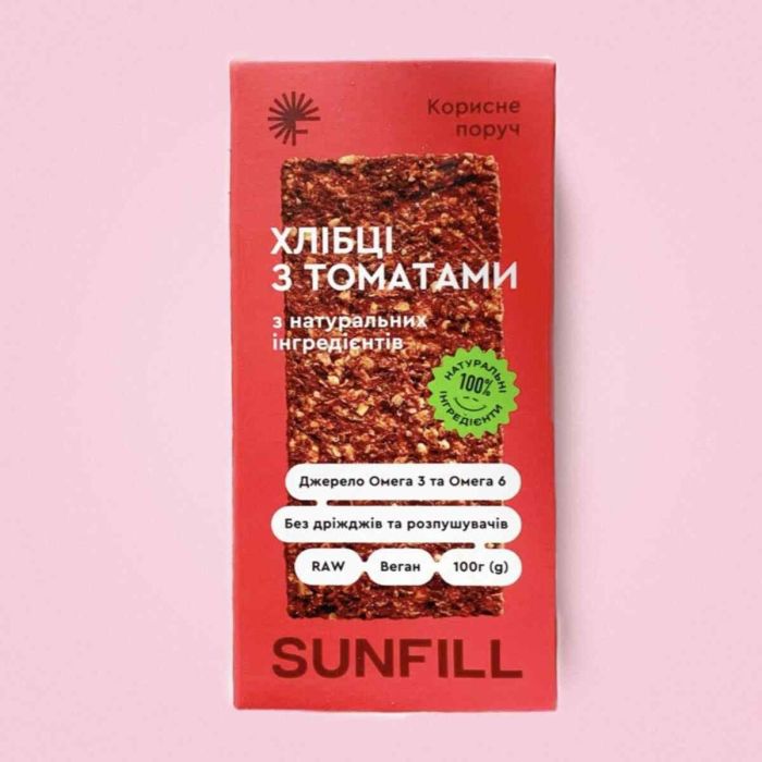 Хлібці SUNFILL з томатами 100 г