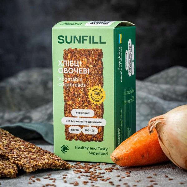 Хлібці Sunfill овочеві 100г Хлібці Sunfill овочеві 100г