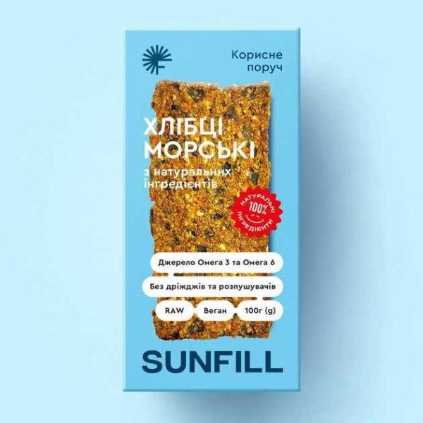 Хлібці морські Sunfill 100 г Хлібці морські Sunfill 100 г
