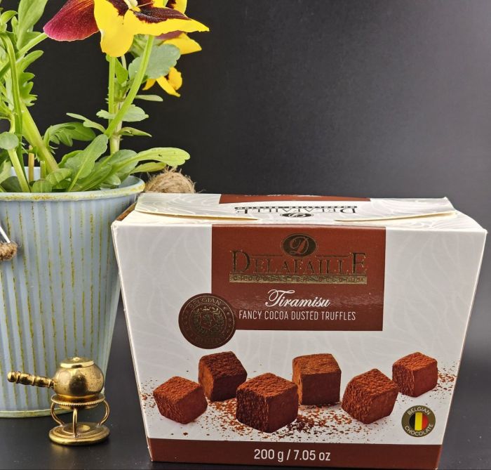 Цукерки трюфель Delafaille Tiramisu зі смаком тірамісу,