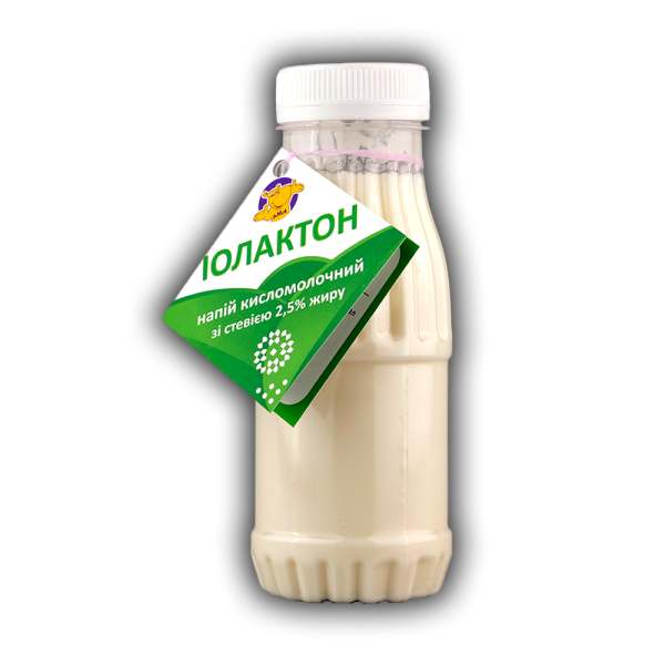 Напій кисломолочний Іолактон зі стевією 2,5% жиру Напій кисломолочний Іолактон зі стевією 2,5% жиру