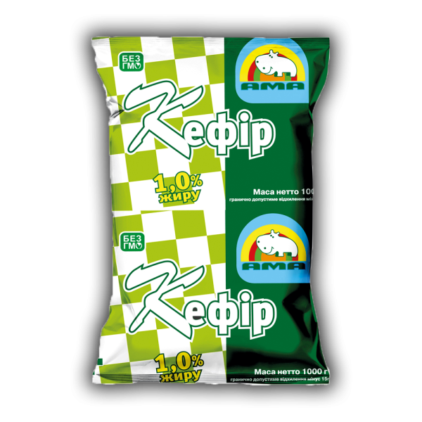 Кефір 1% жиру 1л ТМ АМА Кефір 1% жиру 1л ТМ АМА