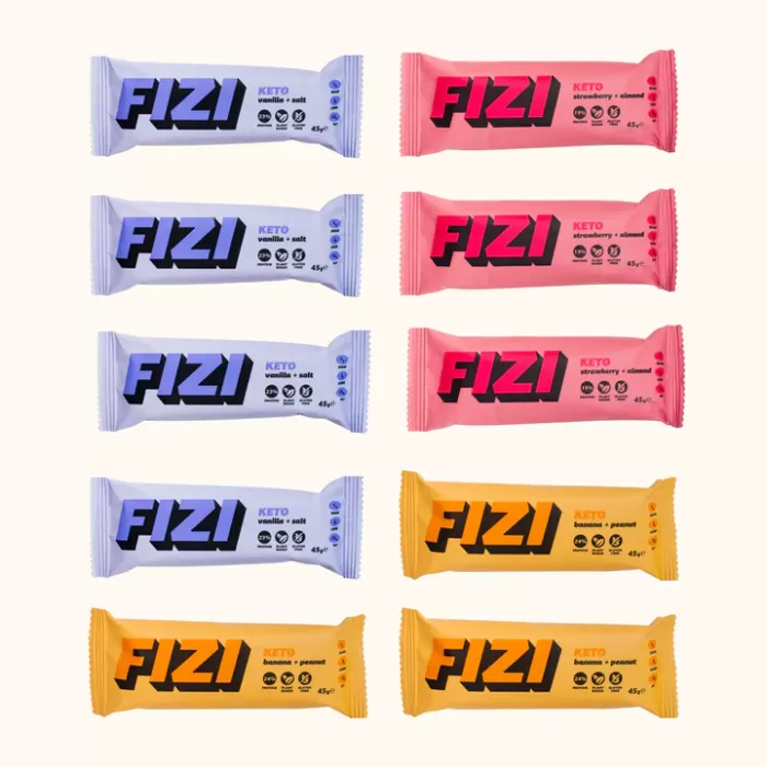 Батончики FIZI Keto mix box x10 шт