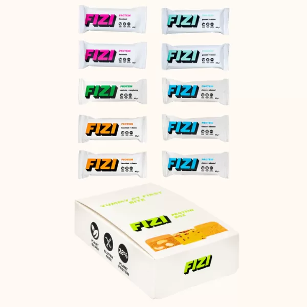 Батончики FIZI Protein box x10 шт Батончики FIZI Protein box x10 шт