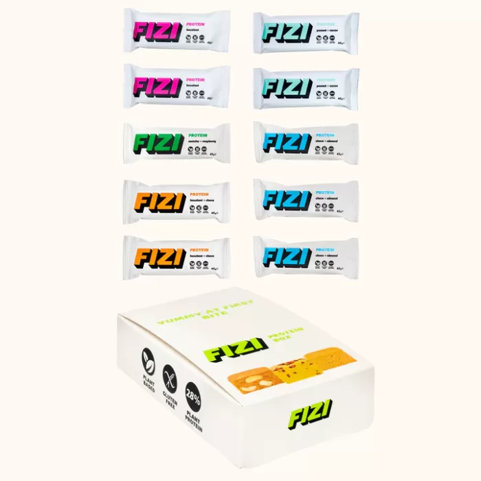Батончики FIZI Protein box x10 шт