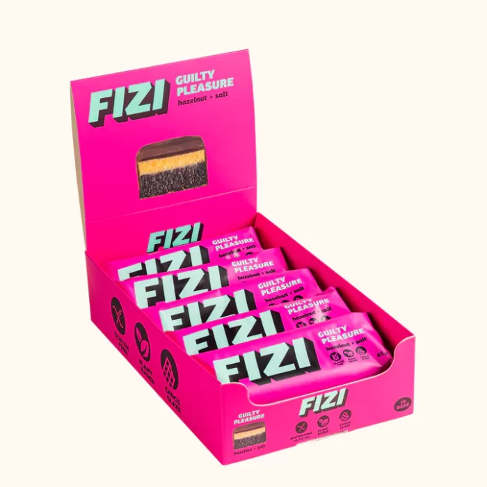 Батончики FIZI Hazelnut + Salt x10 шт