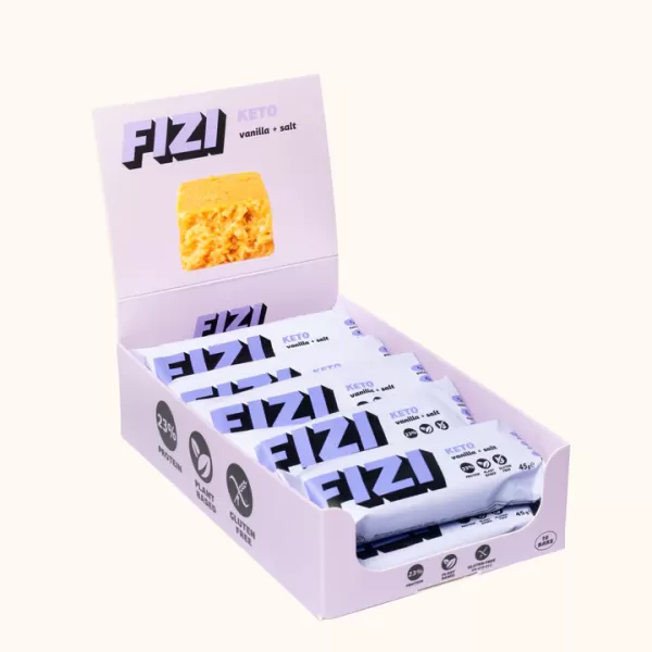 Батончики FIZI Vanilla + Salt x10 шт Батончики FIZI Vanilla + Salt x10 шт