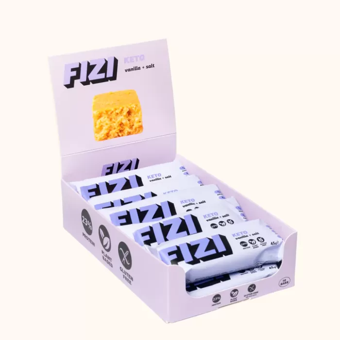 Батончики FIZI Vanilla + Salt x10 шт