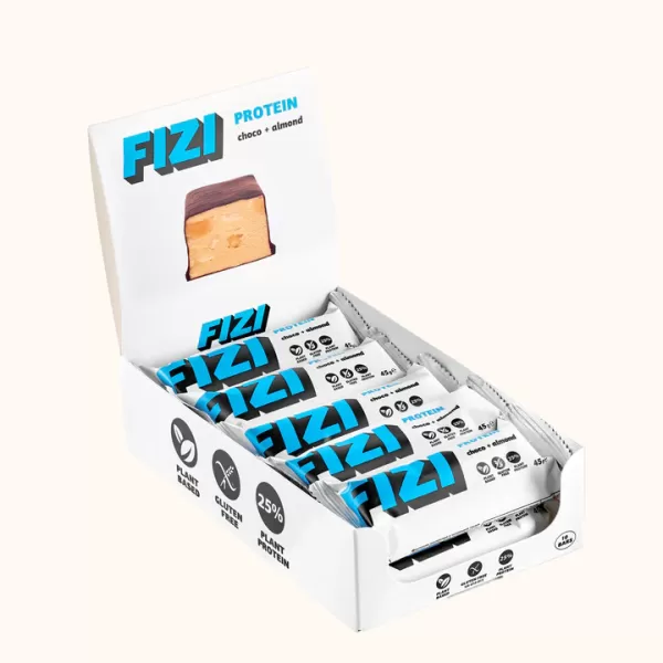 Батончики FIZI Choco + Almond x10 шт Батончики FIZI Choco + Almond x10 шт