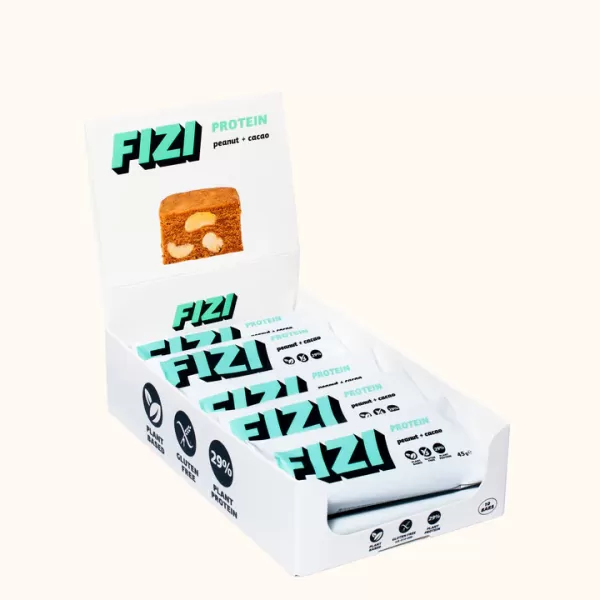 Батончики FIZI Peanut + Cacao x10 шт Батончики FIZI Peanut + Cacao x10 шт