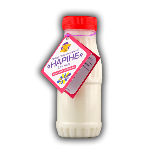 Продукт кисломолочний "Наріне" 2,5% жиру в бутилці Продукт кисломолочний "Наріне" 2,5% жиру в бутилці