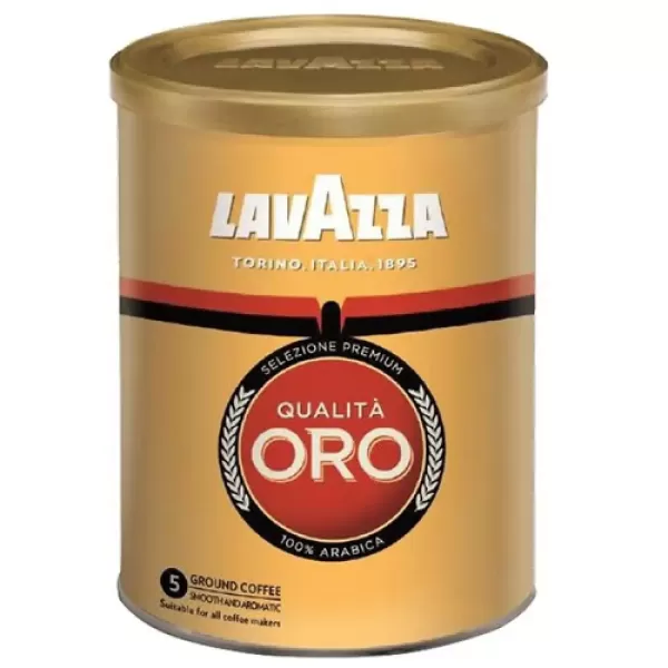 Кава Lavazza ORO мелена 250 г залізна банка Кава Lavazza ORO мелена 250 г залізна банка