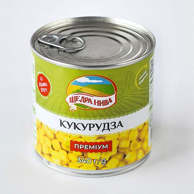 Кукурудза цукрова консервована вакуумована Преміум Кукурудза цукрова консервована вакуумована Преміум