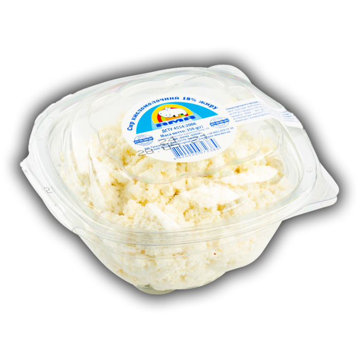 Сир кисломолочний 18 % жиру