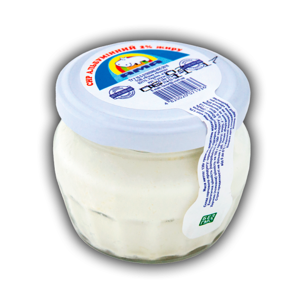 Сир альбумінний 2% жиру ТМ АМА 130г Сир альбумінний 2% жиру ТМ АМА 130г