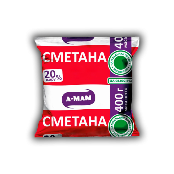 Сметана 20 % жиру для дитячого харчування від 2-х років 400г Сметана 20 % жиру для дитячого харчування від 2-х років 400г