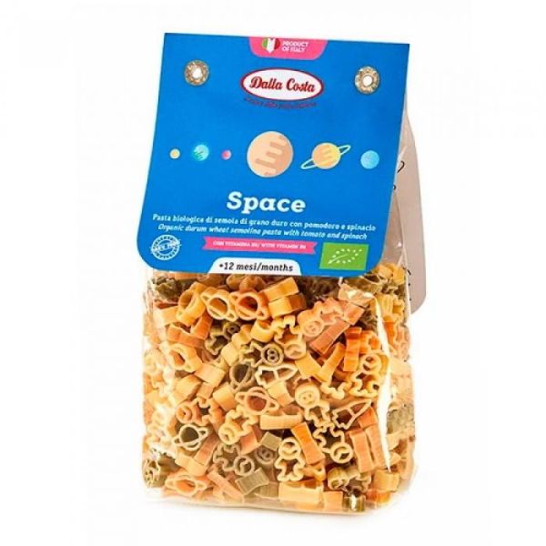 Макарони Dalla Costa Spase томат та шпинат дитячі 200г Макарони Dalla Costa Spase томат та шпинат дитячі 200г